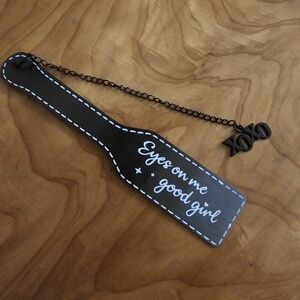 XOXO Black Paddle Bookmark
